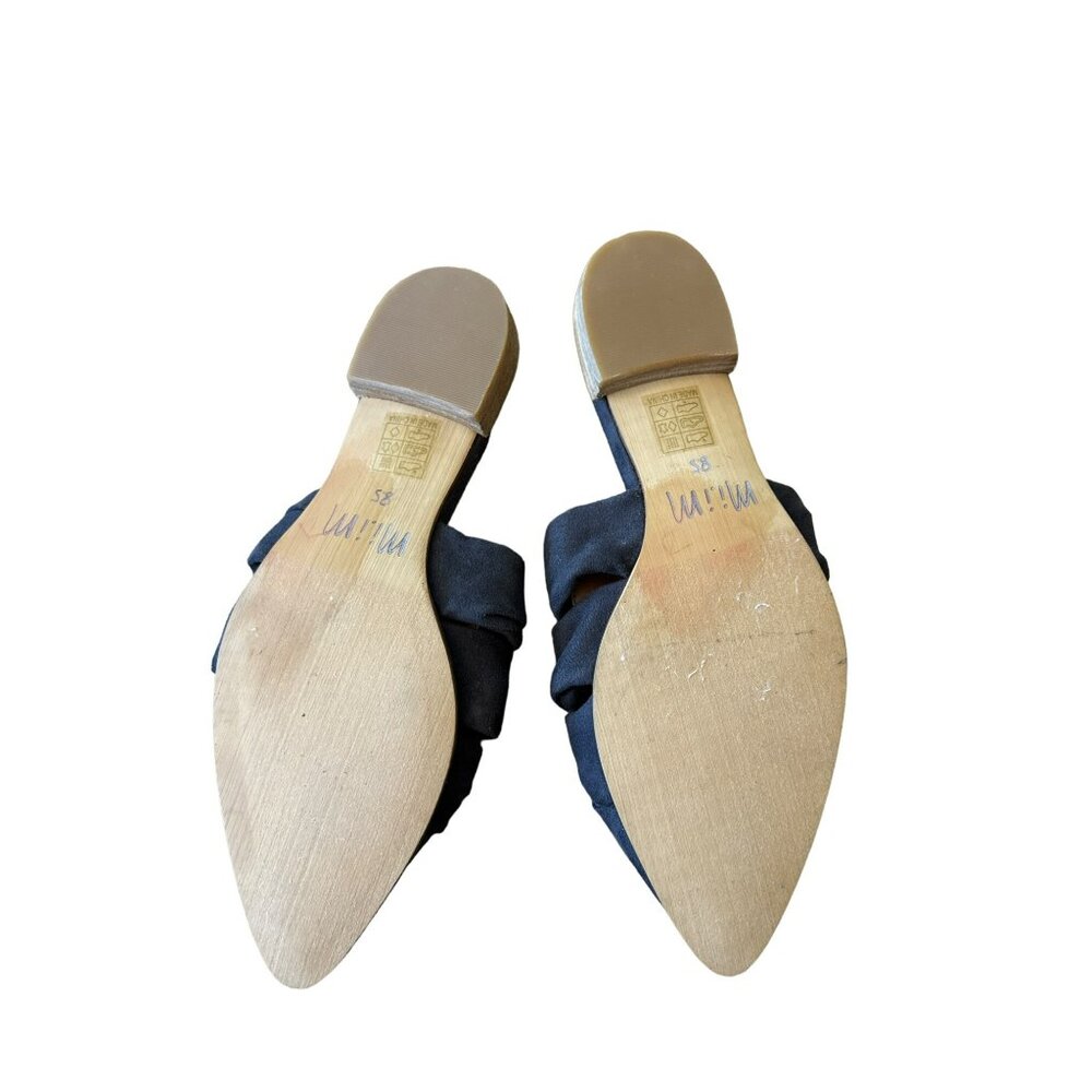 Mi.iM. Jenelle Triple Knot Pointed Mules Size 8.5 Dark Gray Flats Shoes Womens - Picture 4 of 5